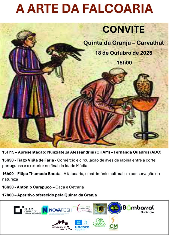 Cartaz evento A Arte da Falcoaria (Carvalhal)