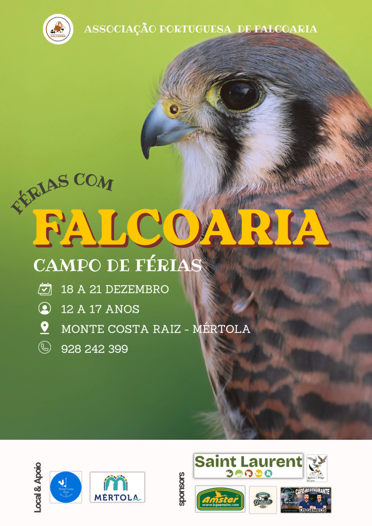 Campo de férias falcoaria - Mértola, 18 a 21 dezembro